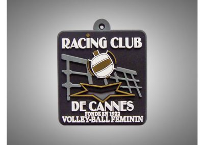 Porte-clés PVC souple relief 2D Racing Club de Cannes