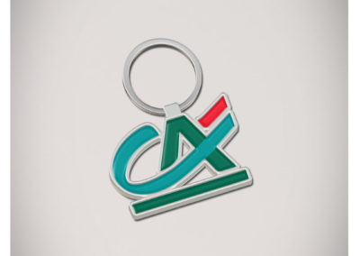 Porte-clés personnalisé en métal émaillé 2D - Enamel keychain 2D