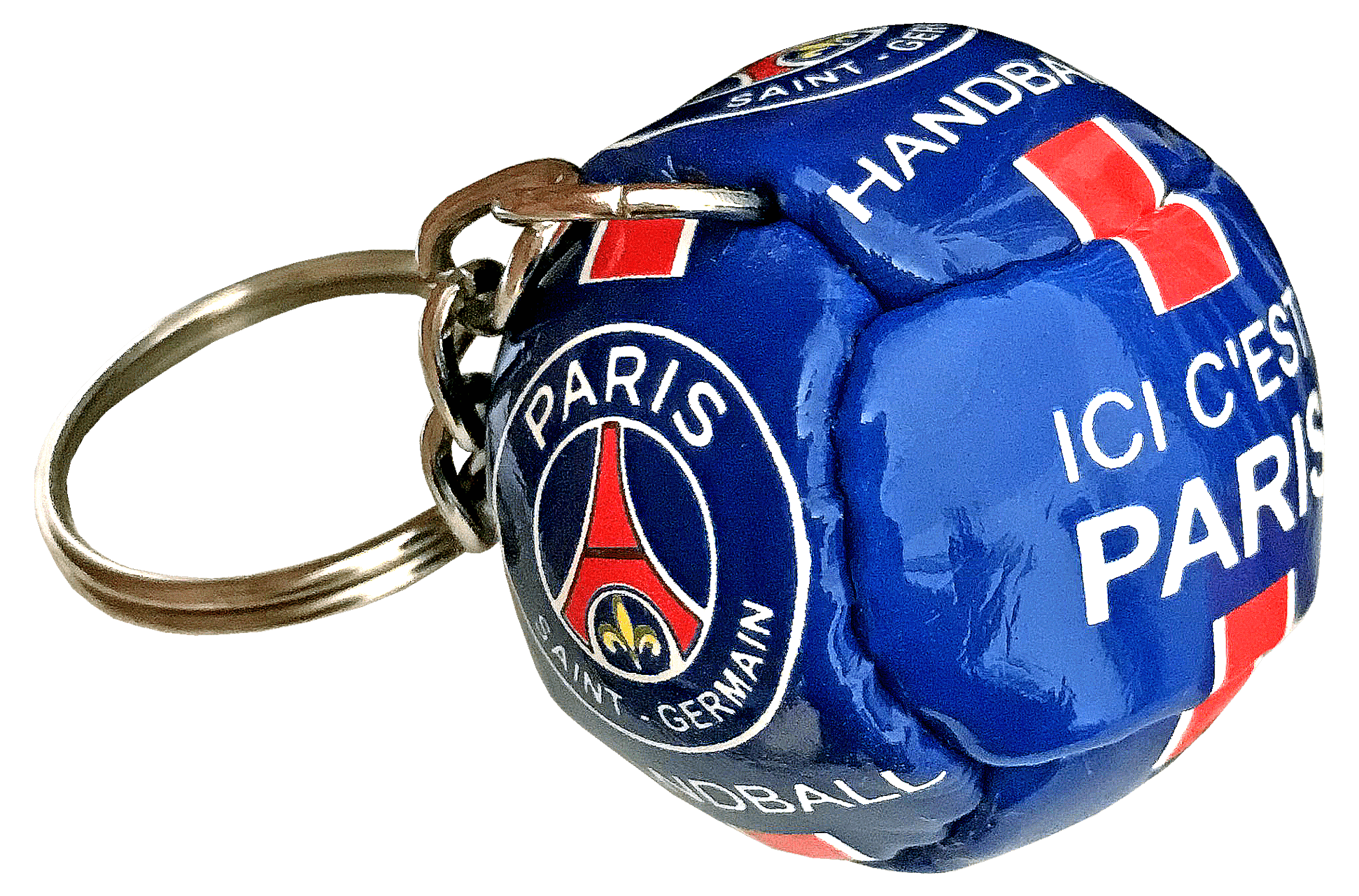 Porte-clés ballon PSG Handball en imitation cuir personnalisé